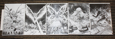 Godzilla Here There Be Dragons II Sons of Giants #1-5 COMPLETE SET  ALL 1:10 RI-image