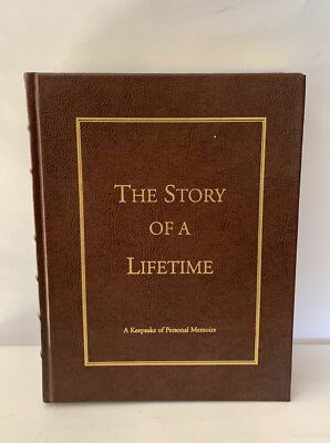 The Story of a Lifetime Keepsake of Personal Memoirs Pavok 2010 Leather-image