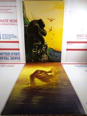 💀🔥 KONG OF SKULL ISLAND #3 + #4 VIRGIN VARIANT BOOM! STUDIOS 2016 Godzilla VF+-image