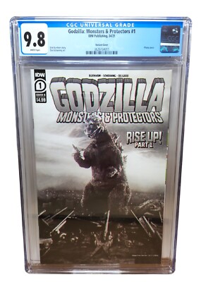 Godzilla Monsters and Protectors #1 1954 Movie Photo Variant CGC 9.8 NM/MT-image