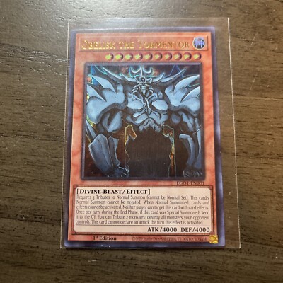 YuGiOh Obelisk The Tormentor EGO1-EN001 1st Edition Ultra Rare Near Mint-image