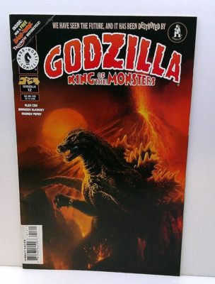 GODZILLA KING OF THE MONSTERS COMIC BOOK #12 1996 COVER ART BY BOB EGGLETON-image