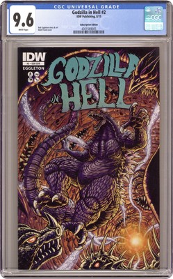 Godzilla in Hell #2SUB Frank Subscription Variant CGC 9.6 2015 4301569005-image