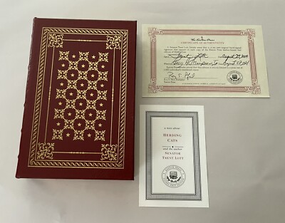 EASTON PRESS Trent Lott HERDING CATS A LIFE IN POLITICS SIGNED FIRST EDITION-image