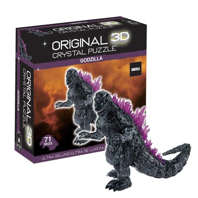 Bepuzzled, Godzilla Roars, Deluxe 3D Crystal Puzzle, Ages 12 and Up-image