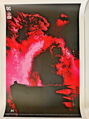 SDCC 2024 DC Exclusive GODZILLA KING KONG BATMAN POSTER-image