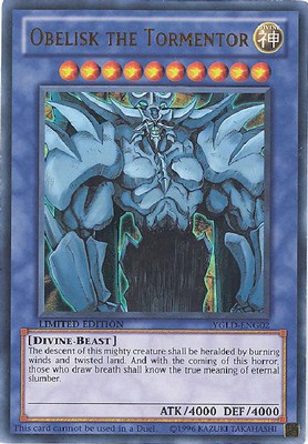 Yu-Gi-Oh Card - YGLD-ENG02 - OBELISK THE TORMENTOR (ultra rare holo) - NM/Mint-image