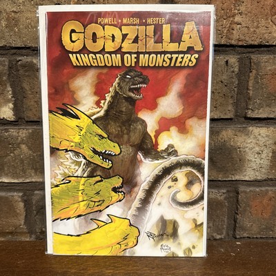 Godzilla Kingdom Of Monsters #1 Remarqued Ghidorah And Signed By Def Shogun-image