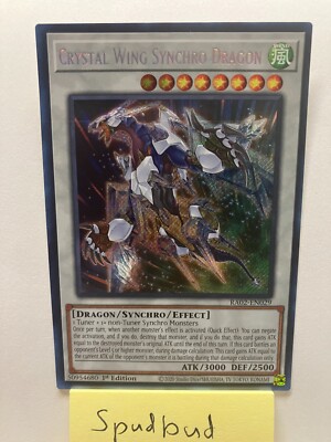 x3 Crystal Wing Synchro Dragon Secret Rare 3x RA02-EN029 (NM 1st Ed)-image