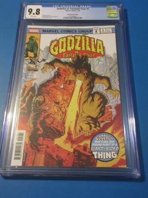 Godzilla vs Fantastic Four #1 Harren variant CGC 9.8 NM/M Gorgeous Gem Wow-image