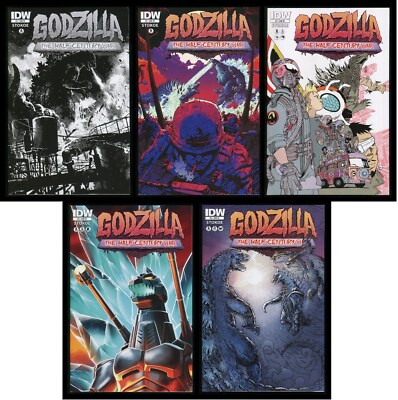 Godzilla Half-Century War RI Variant Comic Set 1-2-3-4-5 Lot Hedorah Ghidorah -image