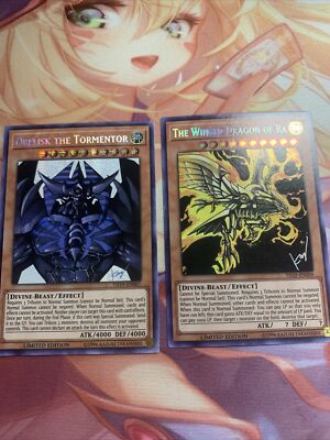 Obeliskthe Tormentor and Winged Dragon of Ra Gods Set - TN19 Secret Rares - NM!-image
