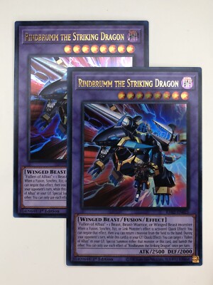 Yugioh 2x Rindbrumm The Striking Dragon RA02-EN025 Ultra Rare 1st Edition NM-image