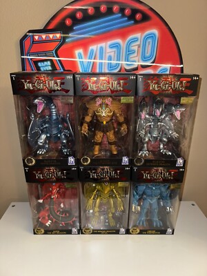 Yu-Gi-Oh PhatMojo Series 1 Set of 6 Figures New In Box Exodia Blue-Eyes Obelisk-image