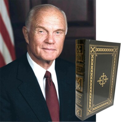SEALED Easton Press JOHN GLENN MEMOIR Signed First Edition Limited Leather Bound-image