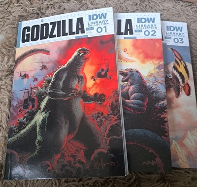 GODZILLA LIBRARY COLLECTION VOL #1, 2, 3 IDW TPB Trade Paperback Graphic Novel -image