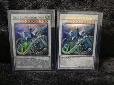 Crystal Clear Wing Synchro Dragon RA04-EN059 Quarter Century Stampede...-image