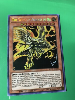 The Winged Dragon of Ra TN19-EN009 2019 Gold Sarcophagus Tin Limited Edition-image