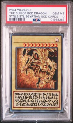 2024 Yu-Gi-Oh! The Sun of God Dragon Winged Ra Stainless Steel PSA 10 GEM-image