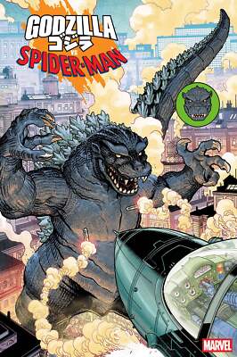 Godzilla vs. Spider-Man #1 Nick Bradshaw Monster Homage Variant-image