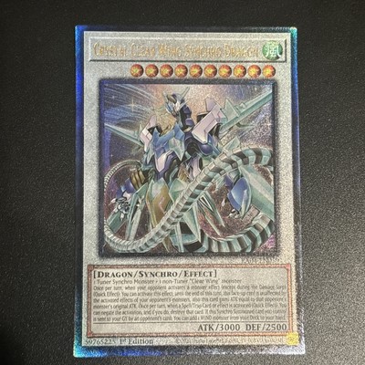 Crystal Clear Wing Synchro Dragon (PUR) RA04-EN059 Quarter Century Stampede 1st-image