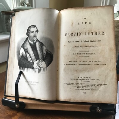 1848 The Life of Martin Luther with 16 Engravings - Sheetz Ownership -image