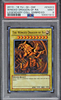 2013 Yu-Gi-Oh! Legendary Gameboard Edition Winged Dragon Of Ra #LC01-EN003 PSA 9-image
