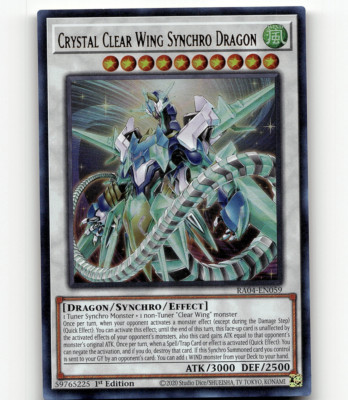 Yugioh Crystal Clear Wing Synchro Dragon (UR) - Quarter Century Stampede-image