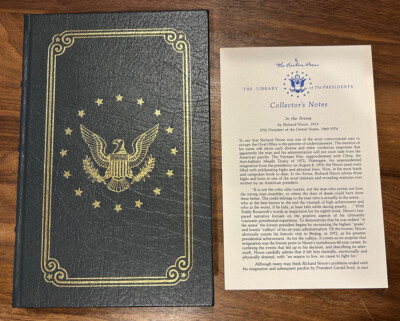 Easton Press:  RICHARD NIXON: IN THE ARENA: 37TH PRES U.S. 1969-1974: WATERGATE-image