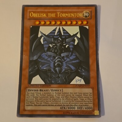 Yugioh Obelisk The Tormentor Limited Ed  Jump Promo February Promo JMP-JP037-image