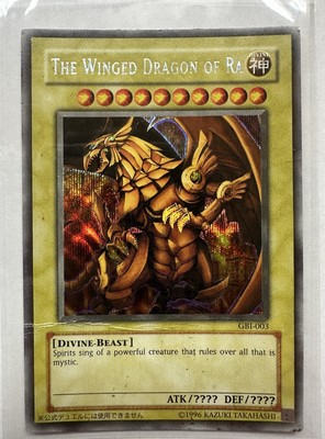 Yugioh The Winged Dragon Of Ra GBI-003 Card Damaged -image