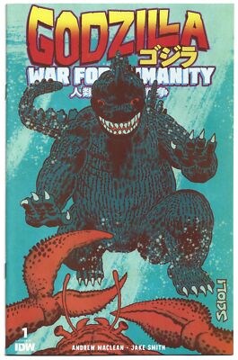 Godzilla War for Humanity #1 1:25 Tom Scioli Variant IDW 2023 VF/NM-image