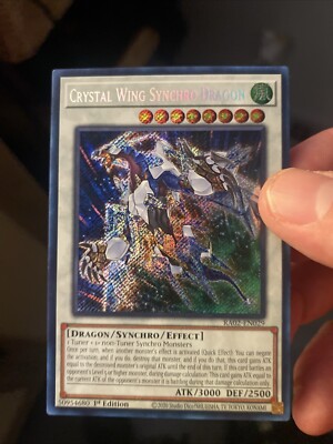 Yu-Gi-Oh Card - RA02-EN029 - CRYSTAL WING SYNCHRO DRAGON (secret rare holo) NM/M-image