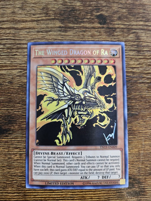 The Winged Dragon of Ra TN19-EN009 2019 Gold Sarcophagus Tin Limited Edition-image