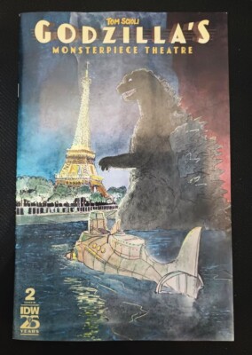 Godzilla's Monsterpiece Theatre #2 Harvath 1:10 Variant Cover RI NM-image