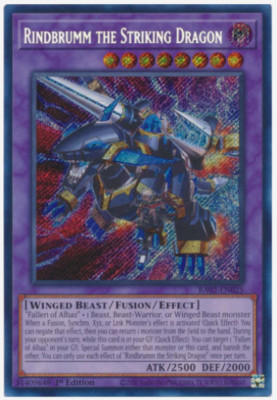 Yugioh! - Rindbrumm the Striking Dragon - RA02-EN025 - Secret  Rare - NM/M-image
