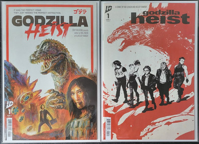 Godzilla Heist #1, Lot of 2 Standard Covers, NM/Better -image