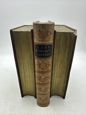 Antique 1792 Leather Bound Gilded LETTERS OF LADY RACHEL RUSSELL Beautiful Book-image