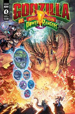 GODZILLA VS MMPR #4 (OF 5) CVR A  FREDDIE WILLIAMS II (C: 1- IDW PUBLISHING-image