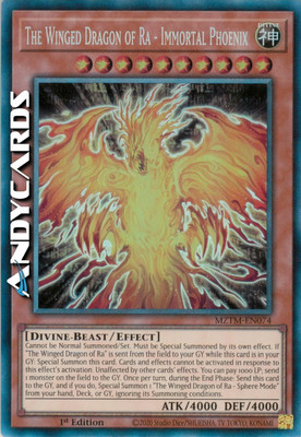 THE WINGED DRAGON OF RA - IMMORTAL PHOENIX • Rare Collector MZTM EN074 • 1Ed-image