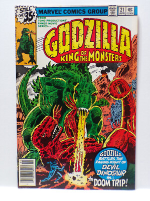 Marvel Comics Group 1979 Godzilla King of the Monsters, Issue # 21. Fine-image