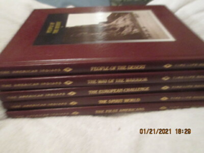 Lot 5 Time Life Books The American Indians five Volumes faux Leatherbound-image
