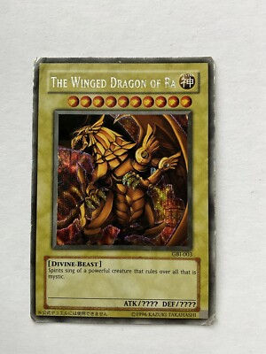 2003 Yugioh GBI-003 Game Boy Advance Winged Dragon Of Ra Secret Rare HP-image