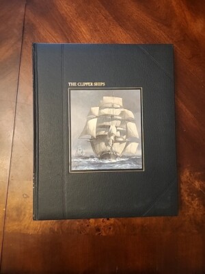 Vintage Time Life Books The Seafarers-The Clipper Ships Leather Bound-image