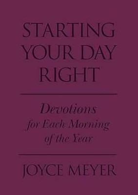 Starting Your Day Right: Devotions - Leather Bound, by Meyer Joyce - Very Good-image
