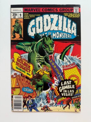 GODZILLA #9 VF+ (1978) in Las Vegas! w/COA Wilbur collection-image