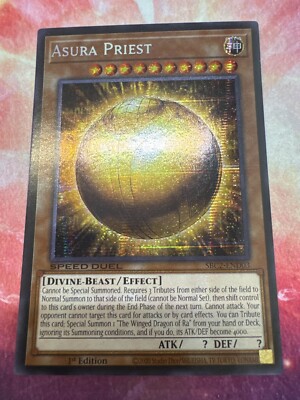 Winged Dragon Of Ra Sphere Mode/Asura Priest Misprint Prismatic SCR Yugioh-image