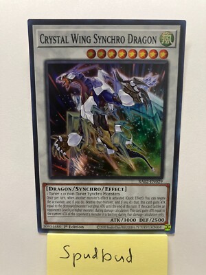 x3 Crystal Wing Synchro Dragon Super Rare 3x RA02-EN029 (NM 1st Ed)-image