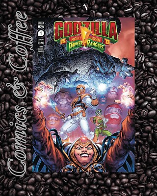 Godzilla Vs MMPR II #1 - Cover A Williams - IDW 24-image