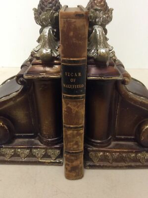 1825 THE VICAR OF WAKEFIELD Oliver Goldsmith * Plus Life of * Leather-image